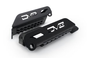 Jeep Wrangler Foot Pegs - Front + Rear - DV8 Offroad - Hinged, Anti-slip Pedal - `07-`23